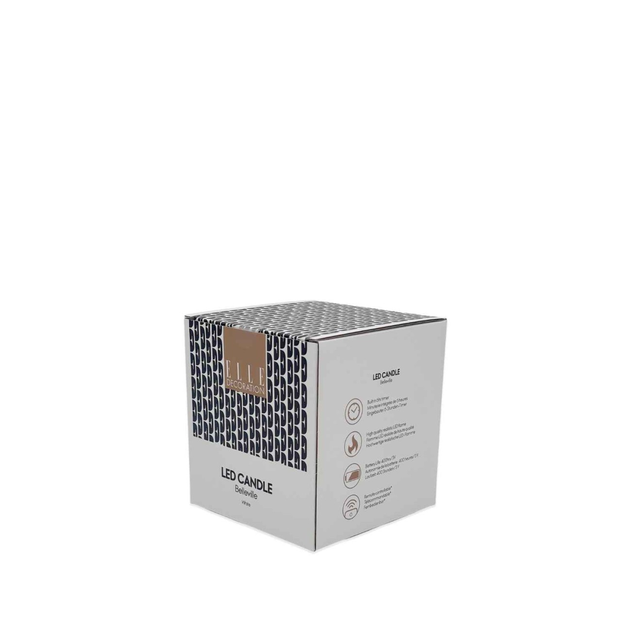 Elle Decoration Κερί 12 εκ. White Frost σειρά Belleville Sompex Χριστουγεννιάτικα