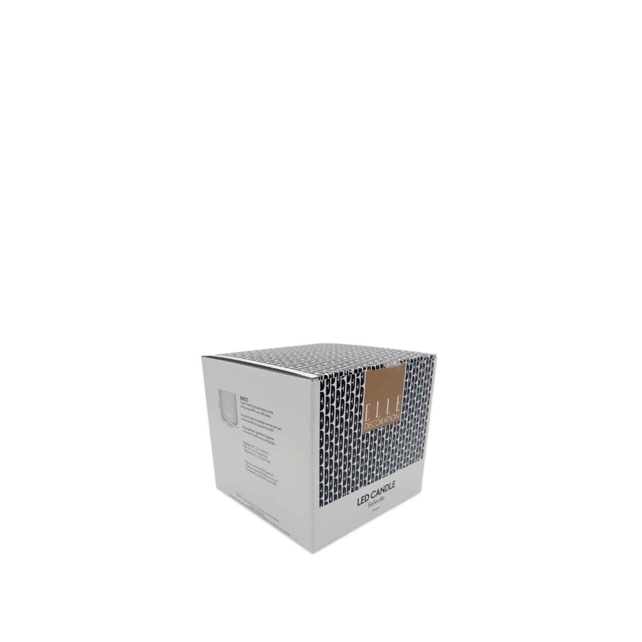 Elle Decoration Κερί 3-light 16 εκ. Taupe Frost σειρά Belleville Sompex Χριστουγεννιάτικα