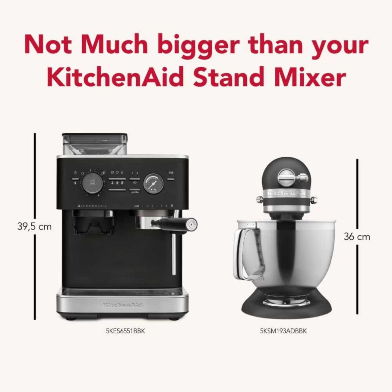 KitchenAid Μηχανή εσπρέσσο με μύλο άλεσης ημιαυτόματη Cast Iron Black 