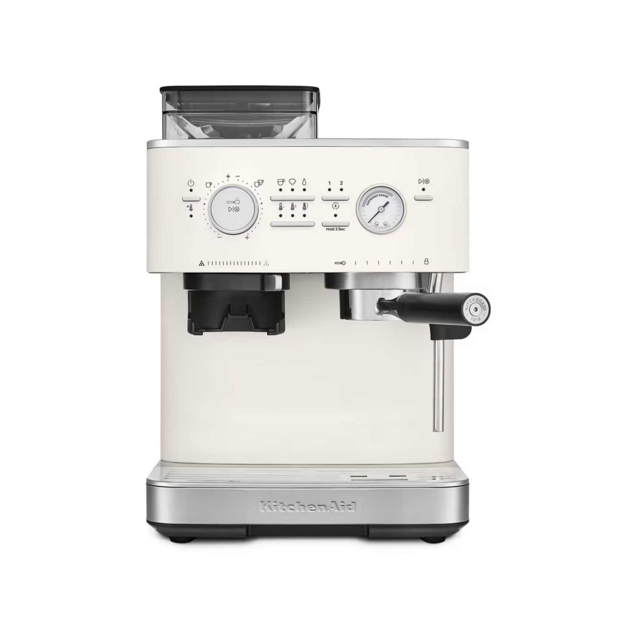 KitchenAid Μηχανή εσπρέσσο με μύλο άλεσης ημιαυτόματη Porcelain White Αυτόματες Καφετιέρες