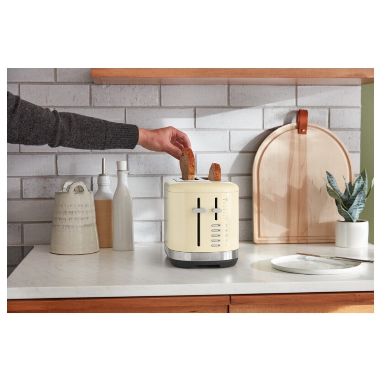 KitchenAid Φρυγανιέρα διπλή almond cream Φρυγανιέρες