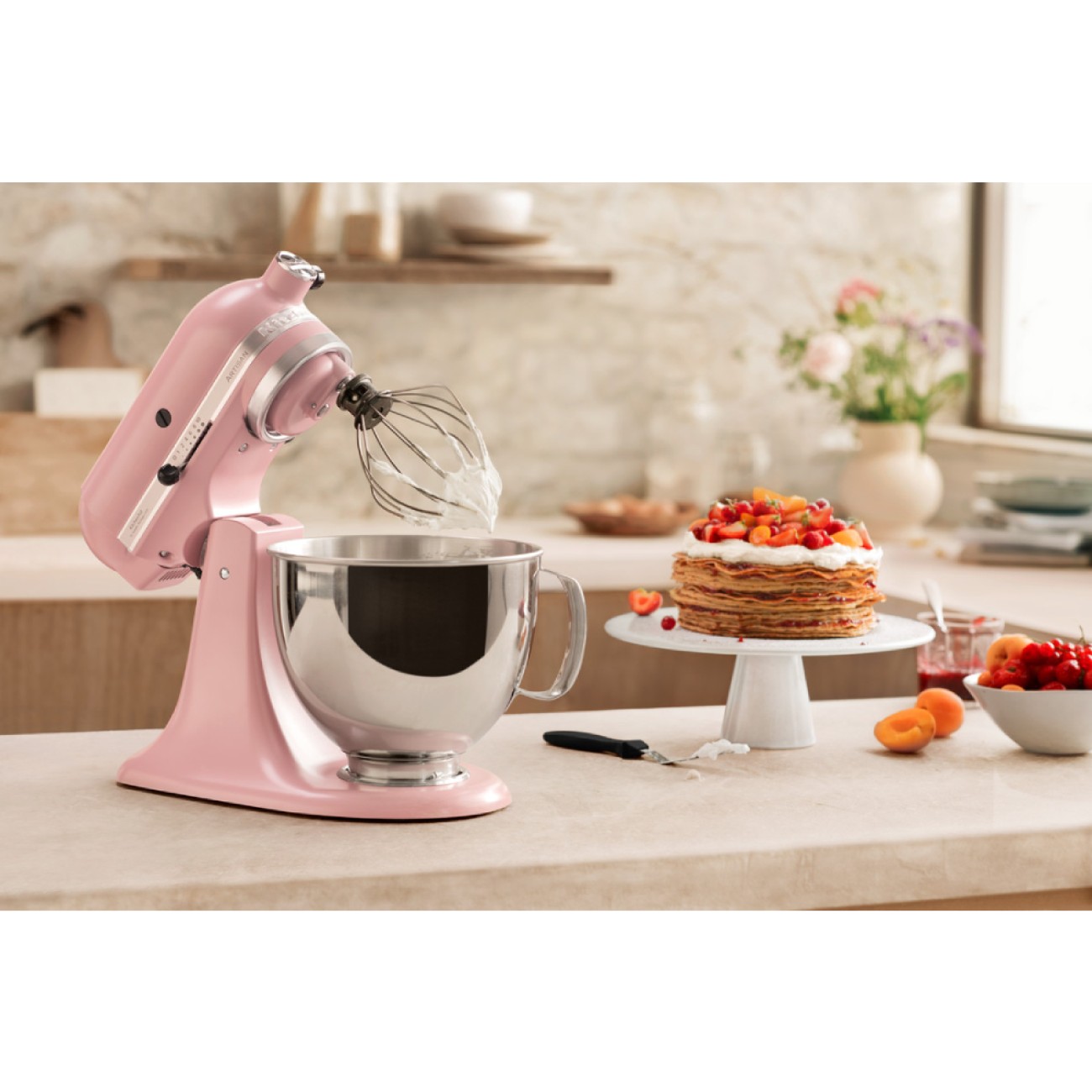 KitchenAid Μίξερ 4,8 λτ. Dried Rose σειρά Artisan Μίξερ