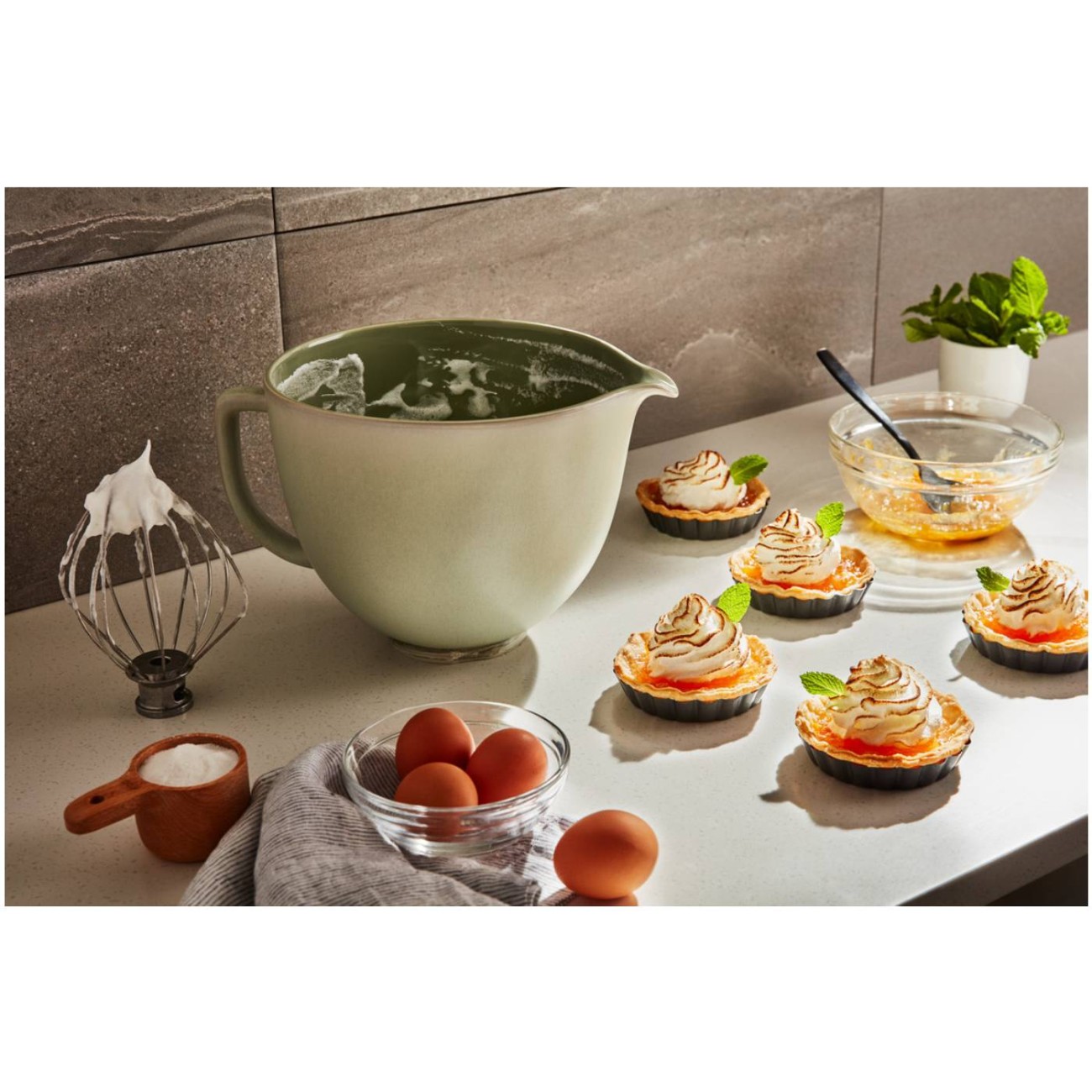 KitchenAid Μπολ κεραμικό 4,7 lt Sage Leaf Εξαρτήματα & Μπολ Μίξερ