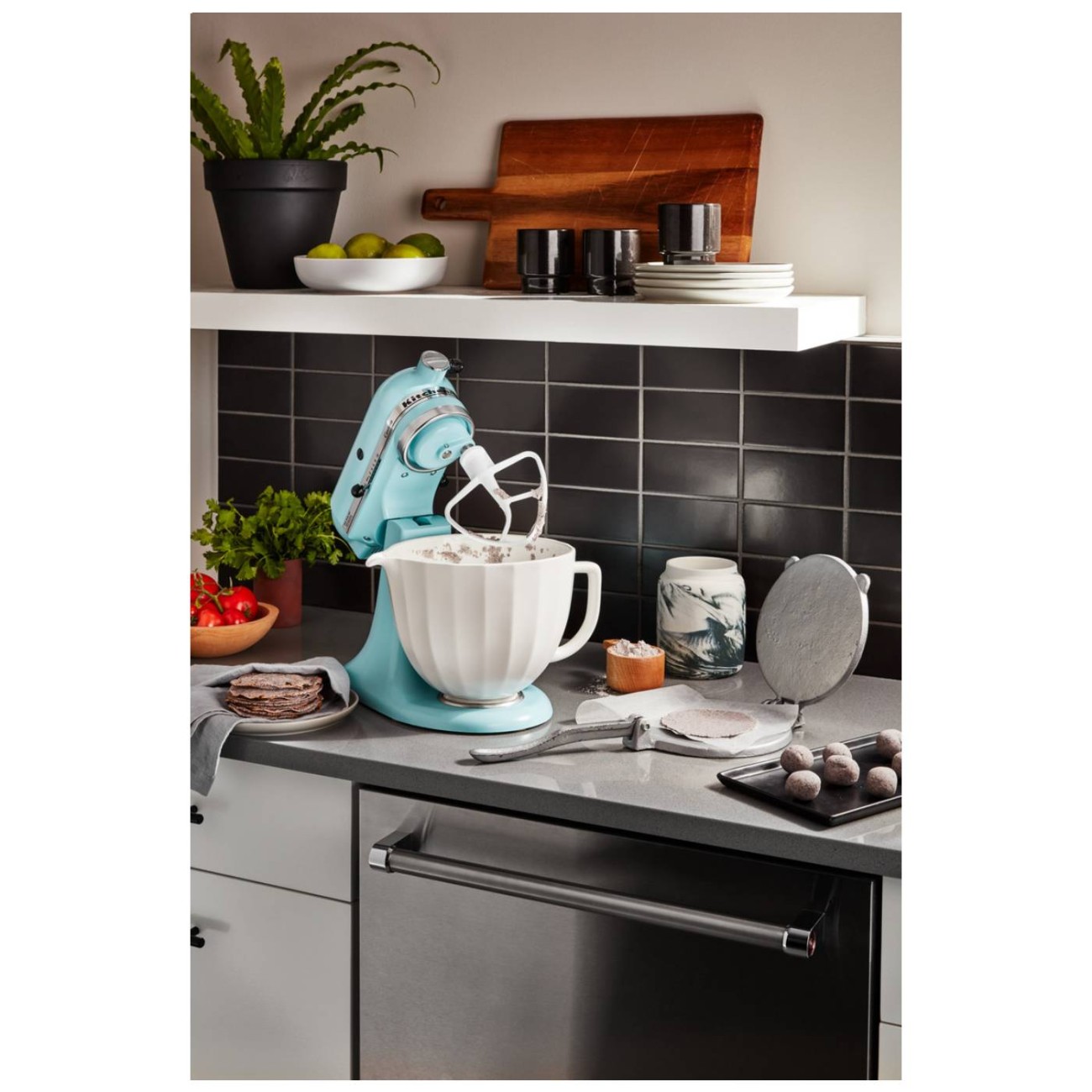 KitchenAid Μπολ κεραμικό 4,7lt - White Shell Εξαρτήματα & Μπολ Μίξερ