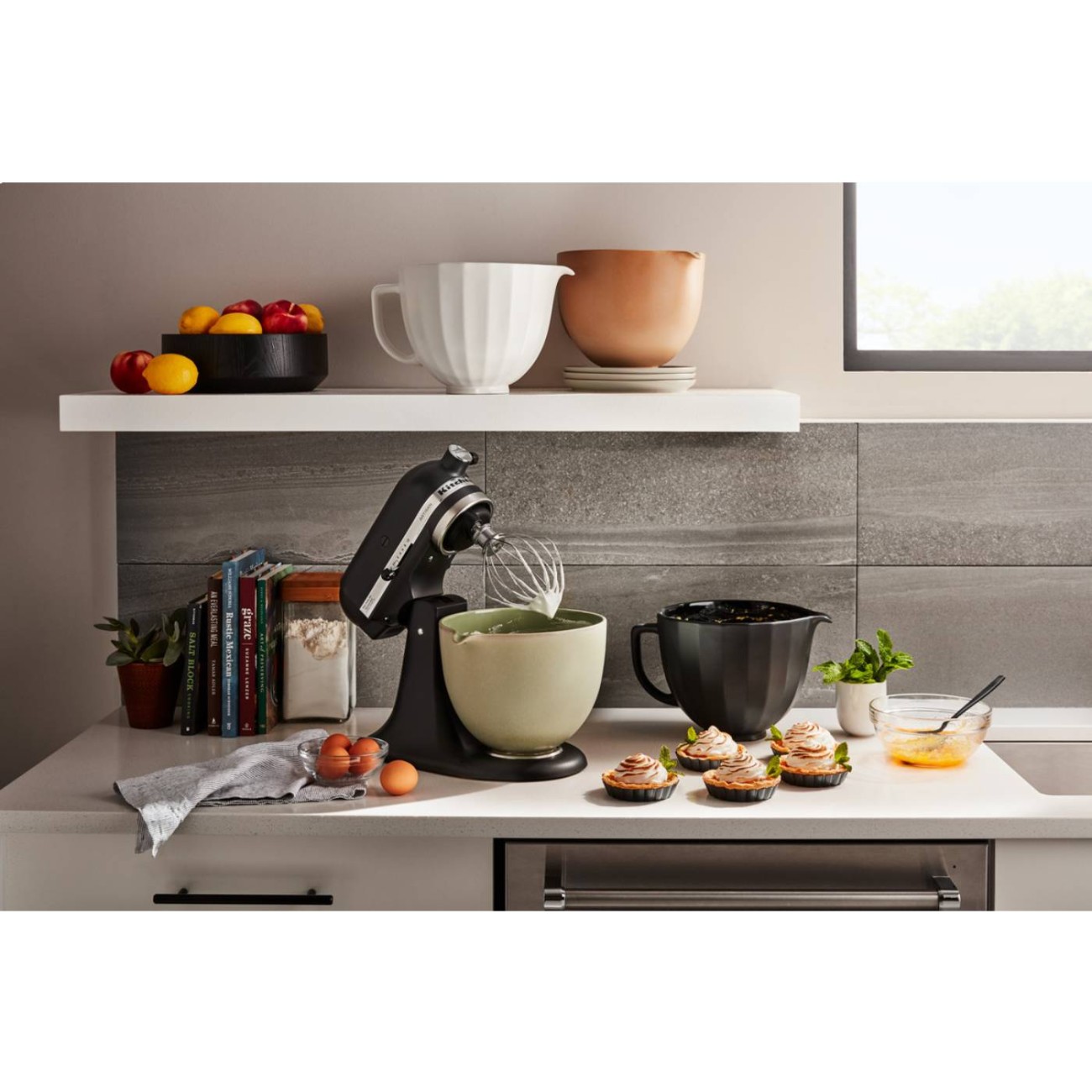KitchenAid Μπολ κεραμικό 4,7lt - White Shell Εξαρτήματα & Μπολ Μίξερ