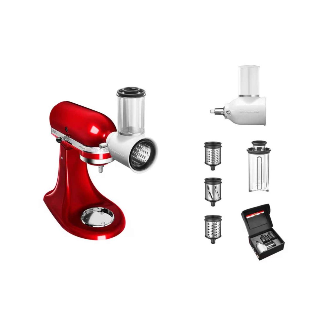 KitchenAid Σετ εξαρτημάτων μίξερ 3 τεμ - Κρεατομηχανή/Κόφτης-τρίφτης λαχανικών/Αποχυμωτής φρούτων-λαχανικών Εξαρτήματα & Μπολ Μίξερ
