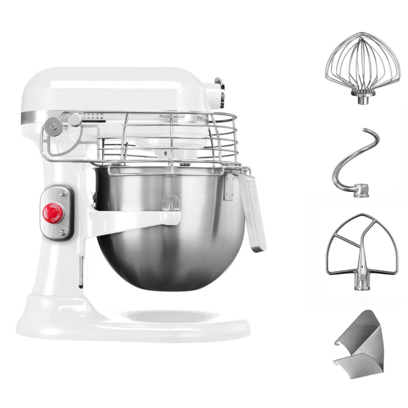 KitchenAid Mίξερ 6,9λτ. Bowl Lift White σειρά Professional Μίξερ επαγγελματικά