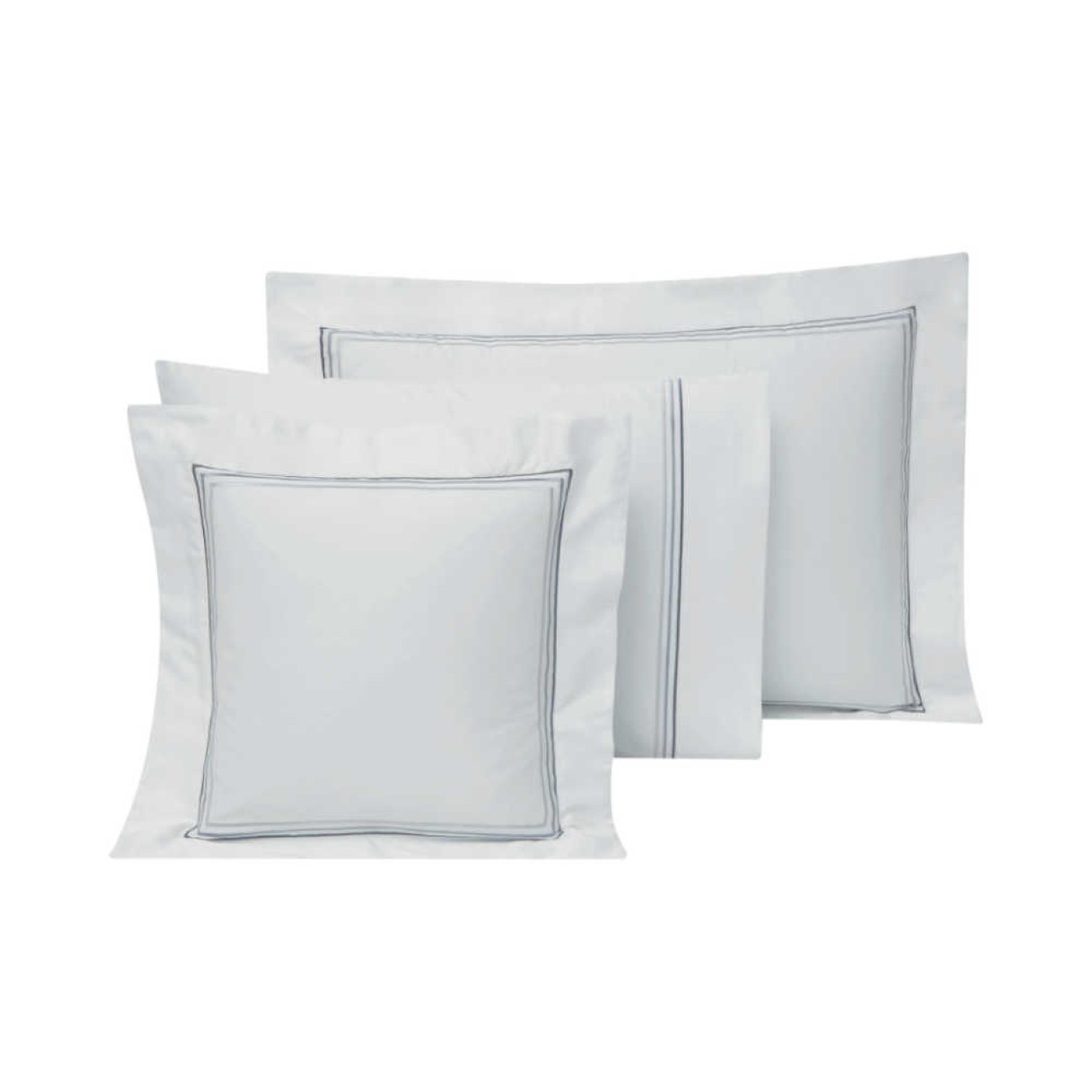 Valeron Σετ παπλωματοθήκη 240Χ220εκ. & 2 μαξιλαροθήκες μπλε navy σειρά Trio Παπλωματοθήκες