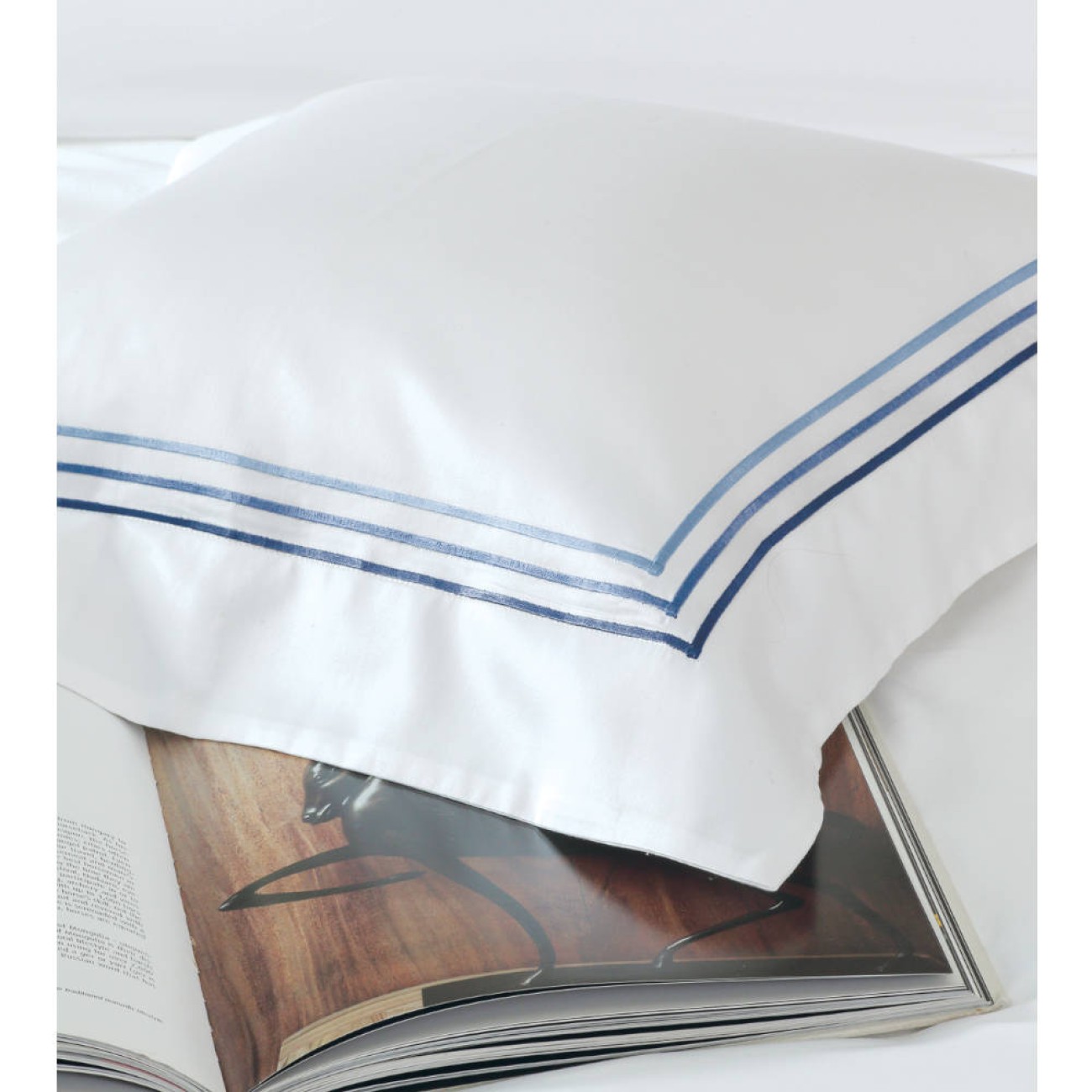 Valeron Σετ παπλωματοθήκη 240Χ220εκ. & 2 μαξιλαροθήκες μπλε navy σειρά Trio Παπλωματοθήκες