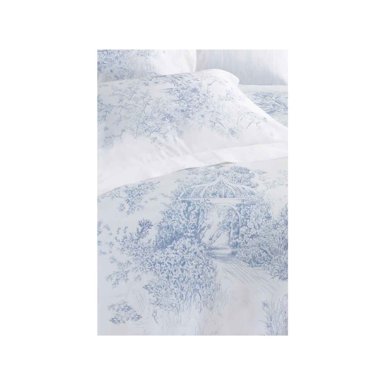 Valeron Σετ σεντόνια 240x260εκ./270x290εκ. & 2 μαξιλαροθήκες μπλε σειρά Bijou Σεντόνια