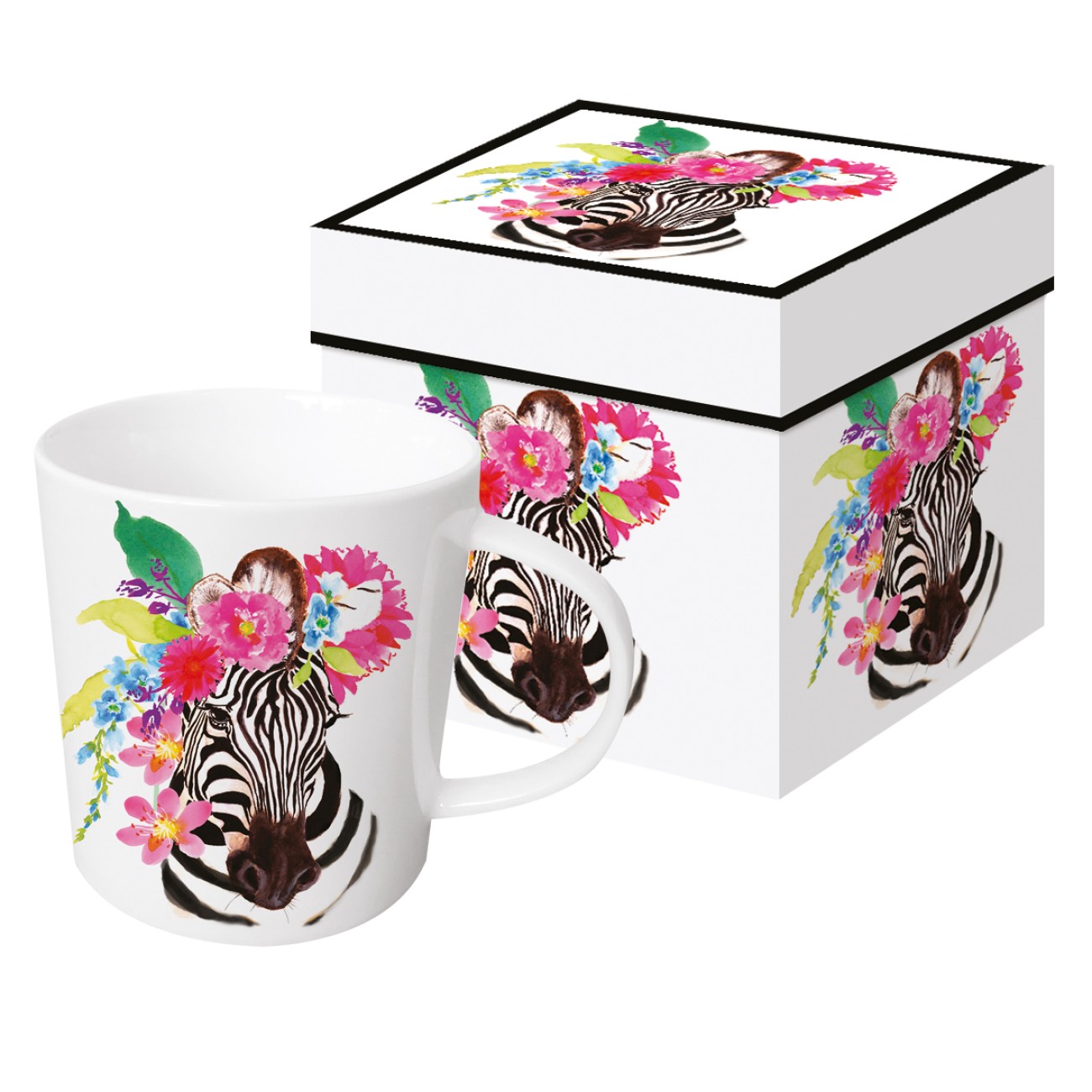 Paperproducts Design - PPD Κούπα 350ml σε κουτί σειρά Flora Zebra Κούπες/Φλυτζάνια