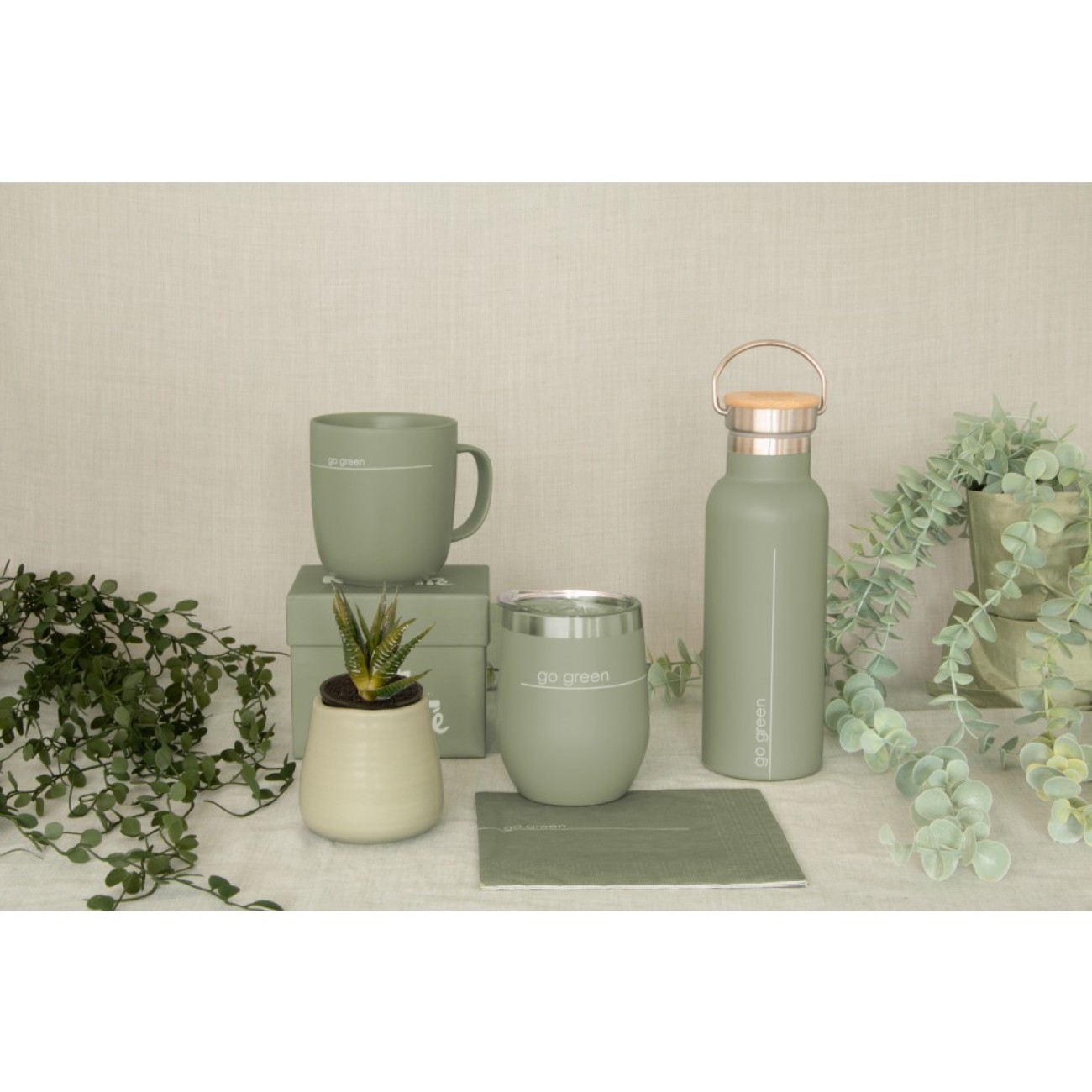 Paperproducts Design - PPD Κούπα/θερμός 350ml Πράσινη σειρά Pure Καφές/ Τσάι