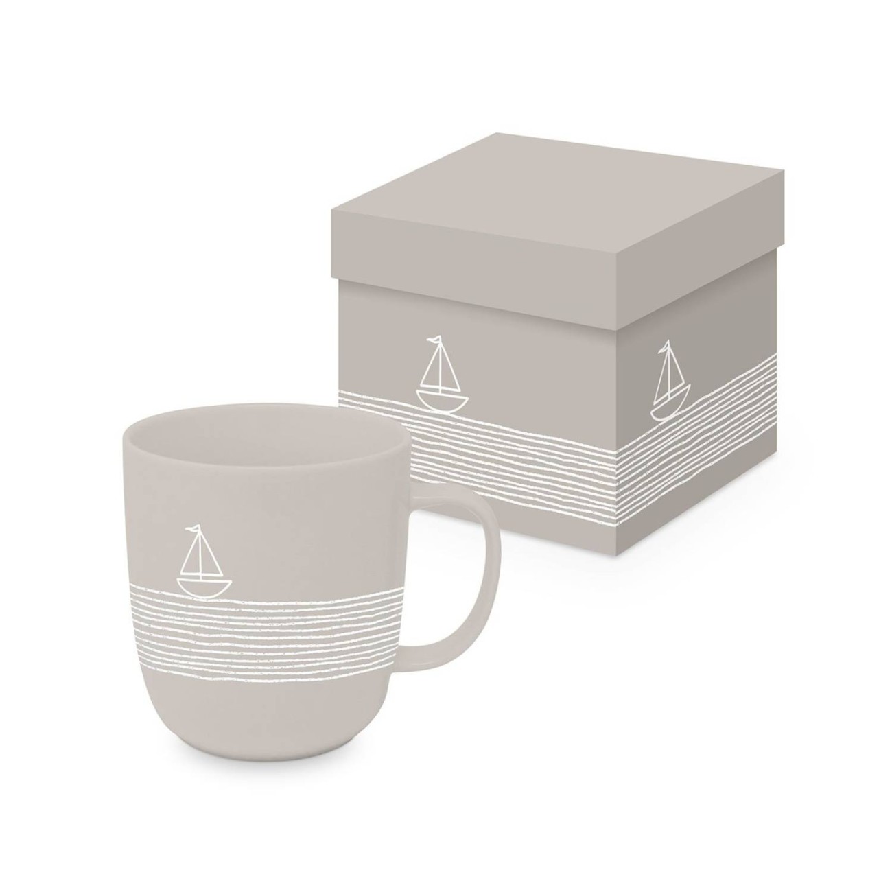 Paperproducts Design - PPD Κούπα 400ml taupe σε κουτί σειρά Pure Sailing Κούπες/Φλυτζάνια