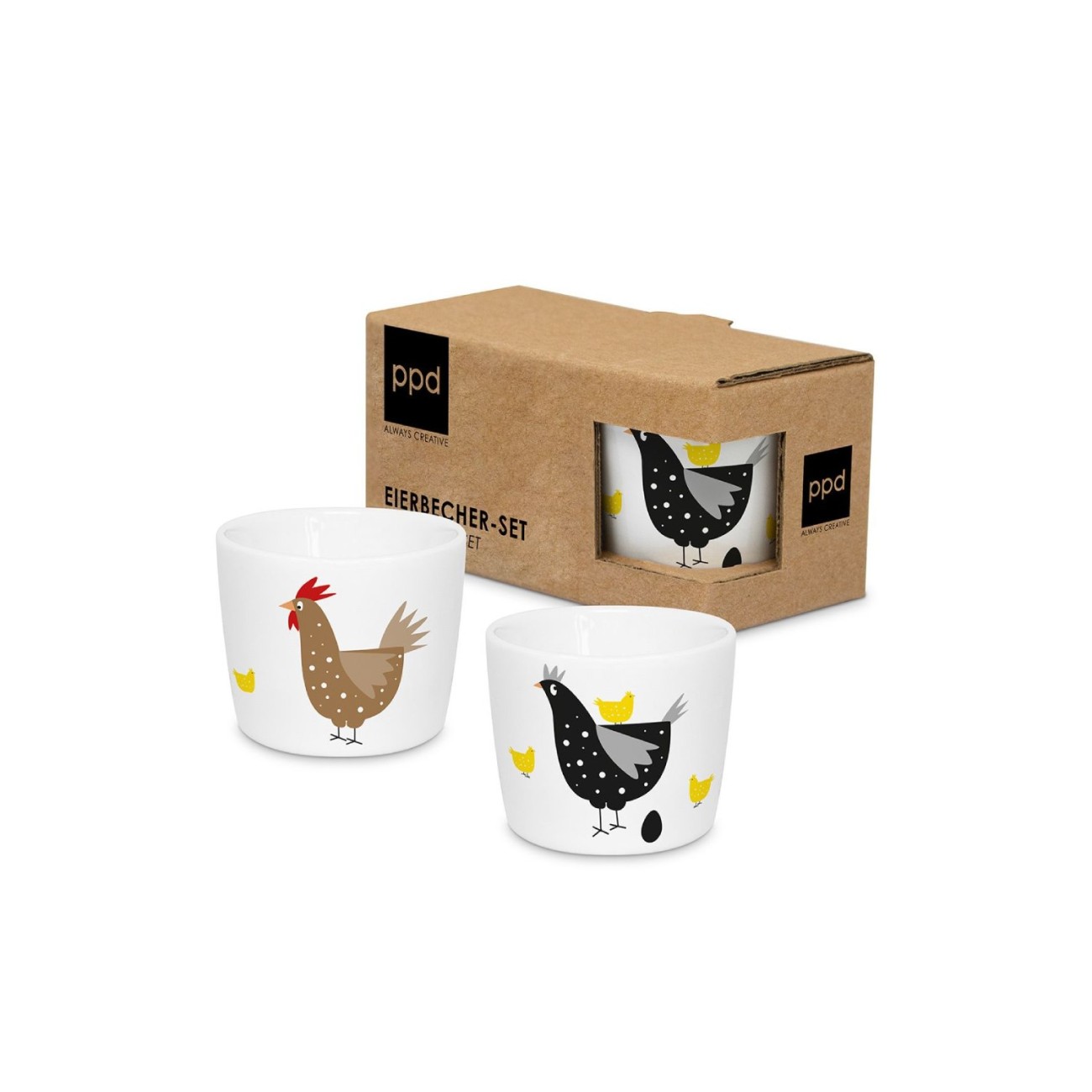 Paperproducts Design - PPD Σετ 2τεμ. Αυγοθήκες σειρά Breakfast Club Πασχαλινά
