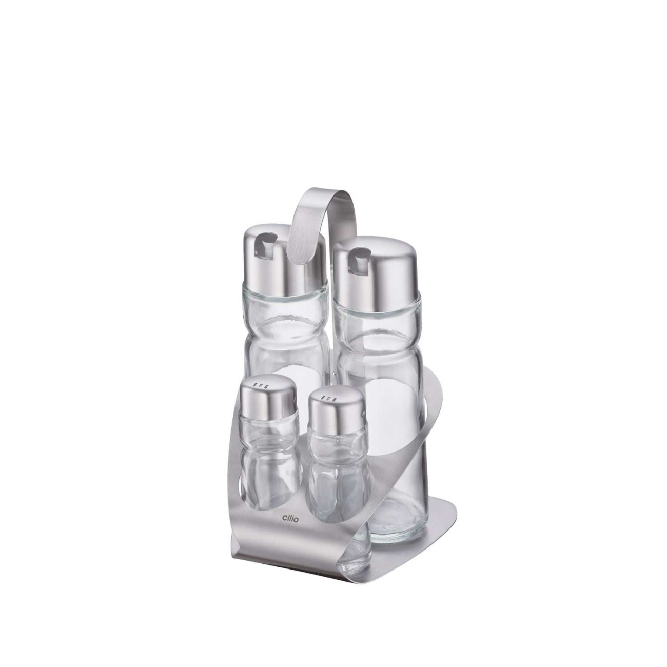 Cilio Σετ 2 τεμ δοχείο λαδιού & ξυδιού 160 ml + αλατιέρα/πιπεριέρα με βάση σειρά Osteria Αξεσουάρ Σερβιρίσματος