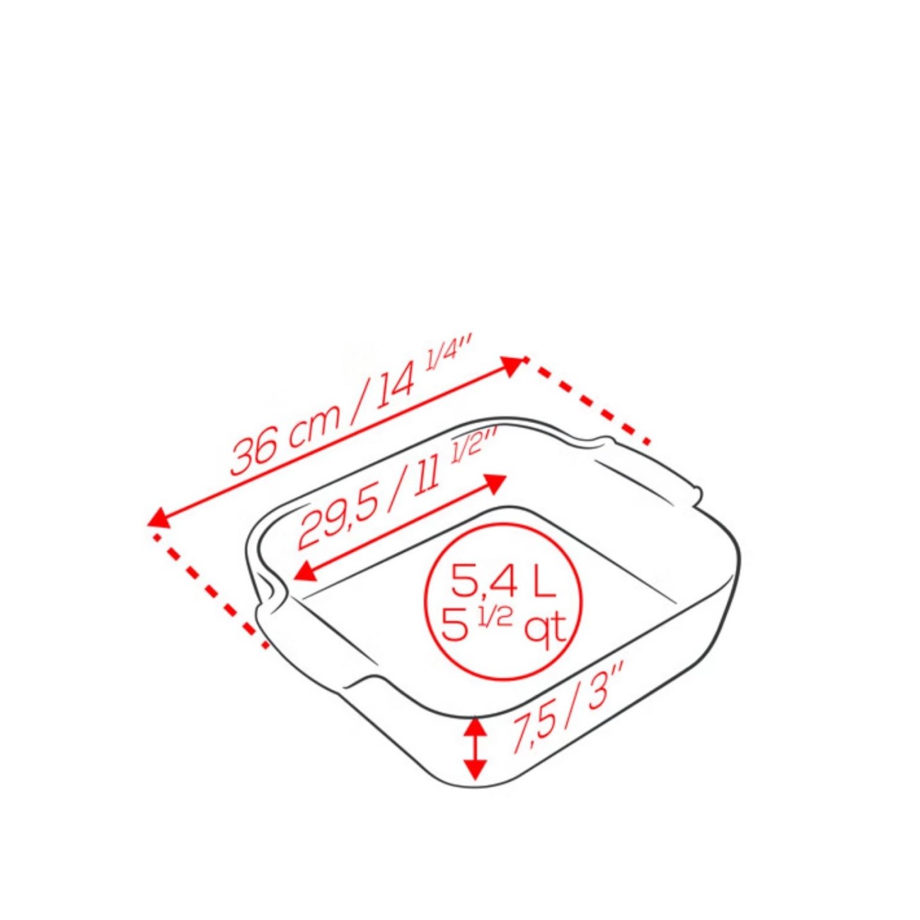 Peugeot Σκεύος τετράγωνο 36 εκ Sage Green σειρά Appolia Πυρίμαχα Σκεύη - Ταψιά
