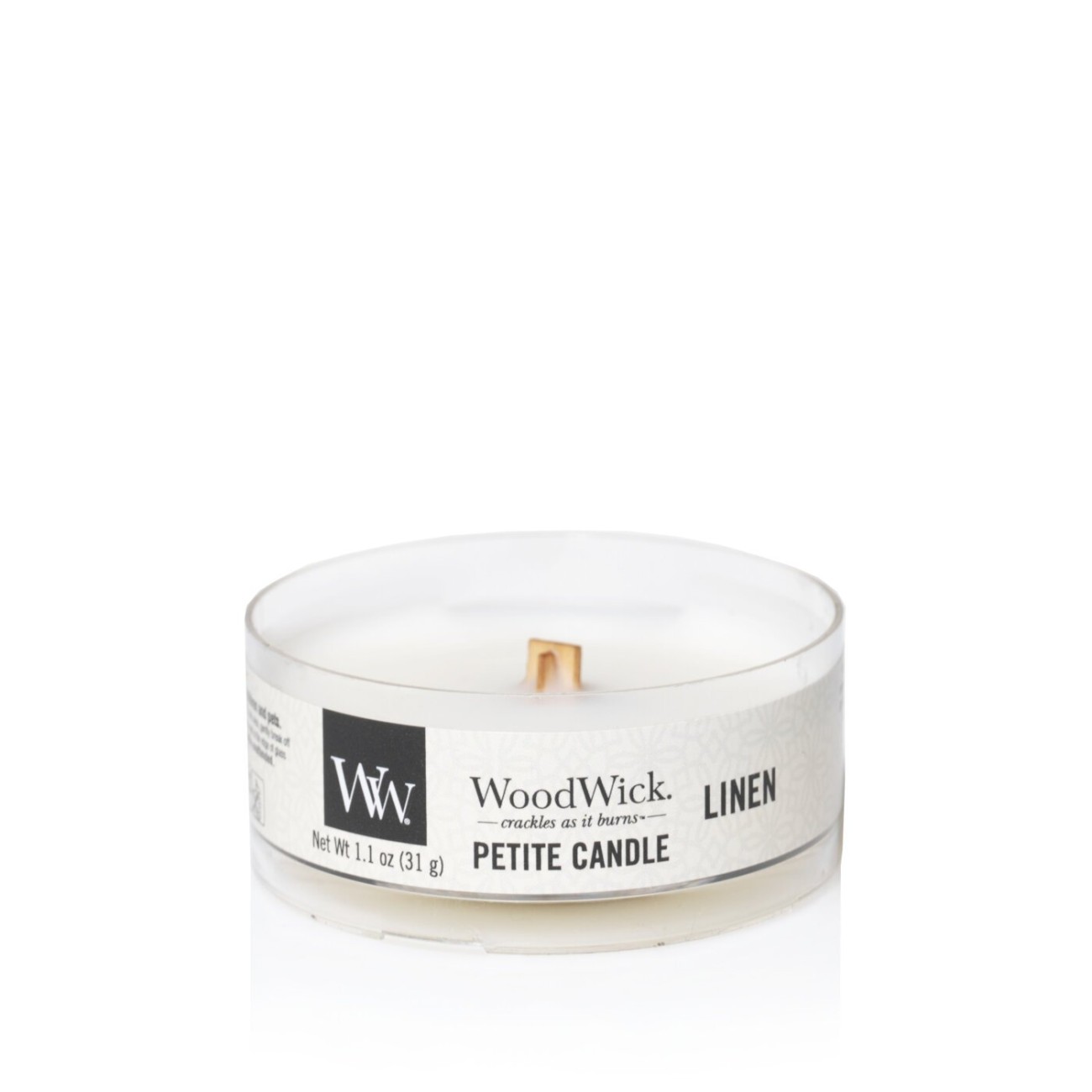 WoodWick Αρωματικό Κερί Petite σειρά Linen Ρεσώ