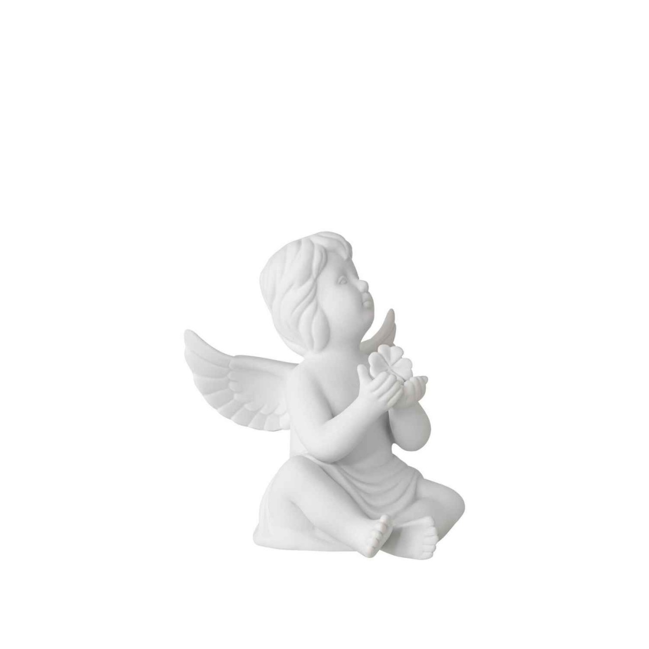 Rosenthal Αγγελάκι 11 εκ. με τυχερό τριφύλλι σειρά Engel Χριστουγεννιάτικα