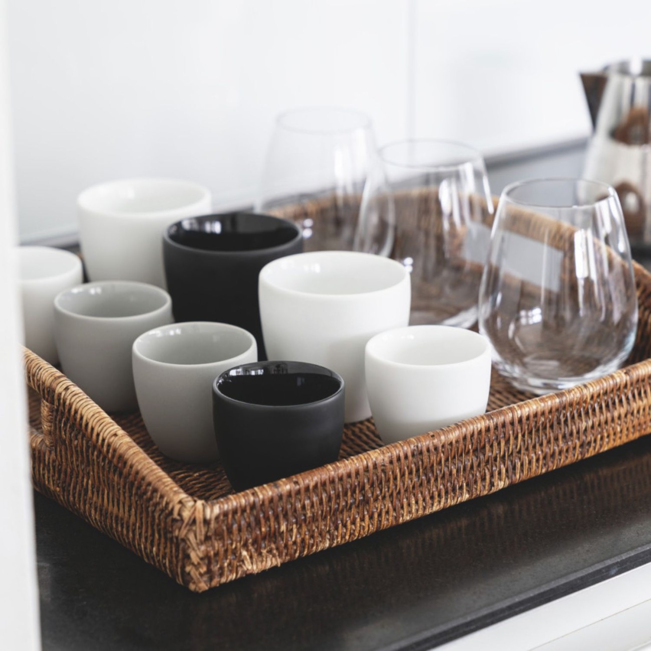 Rosenthal Φλιτζάνι lungo με διπλά τοιχώματα 180 ml Delicate black σειρά the cup+ Κούπες/Φλυτζάνια