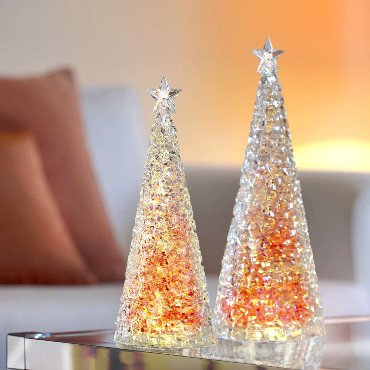 Sompex Φωτιστικό δένδρο 28 εκ. Red LED σειρά GLAMOR Χριστουγεννιάτικα