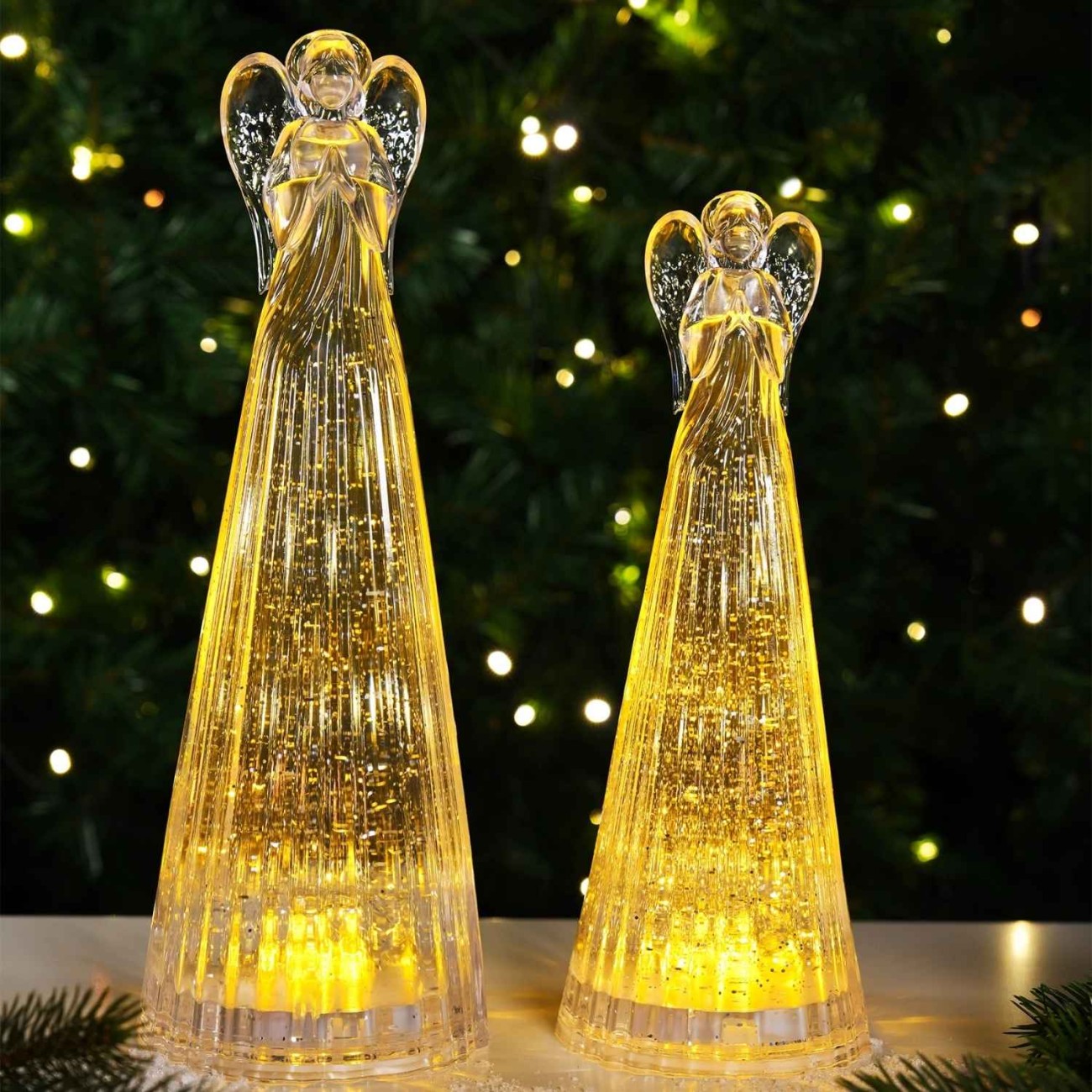 Sompex Αγγελάκι 28 εκ. Transparent Led σειρά Glamor Χριστουγεννιάτικα