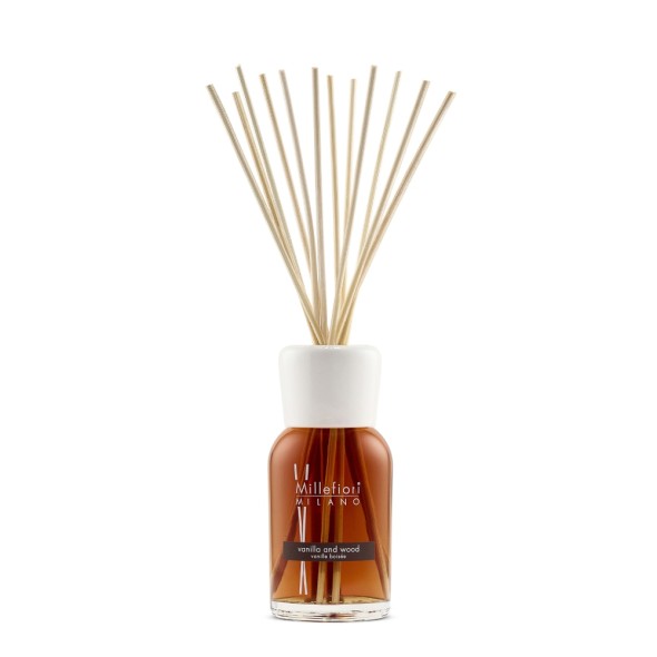 Millefiori Αρωματικά χώρου με στικς 250ml σειρά Βανίλια & Ξύλο Milano

