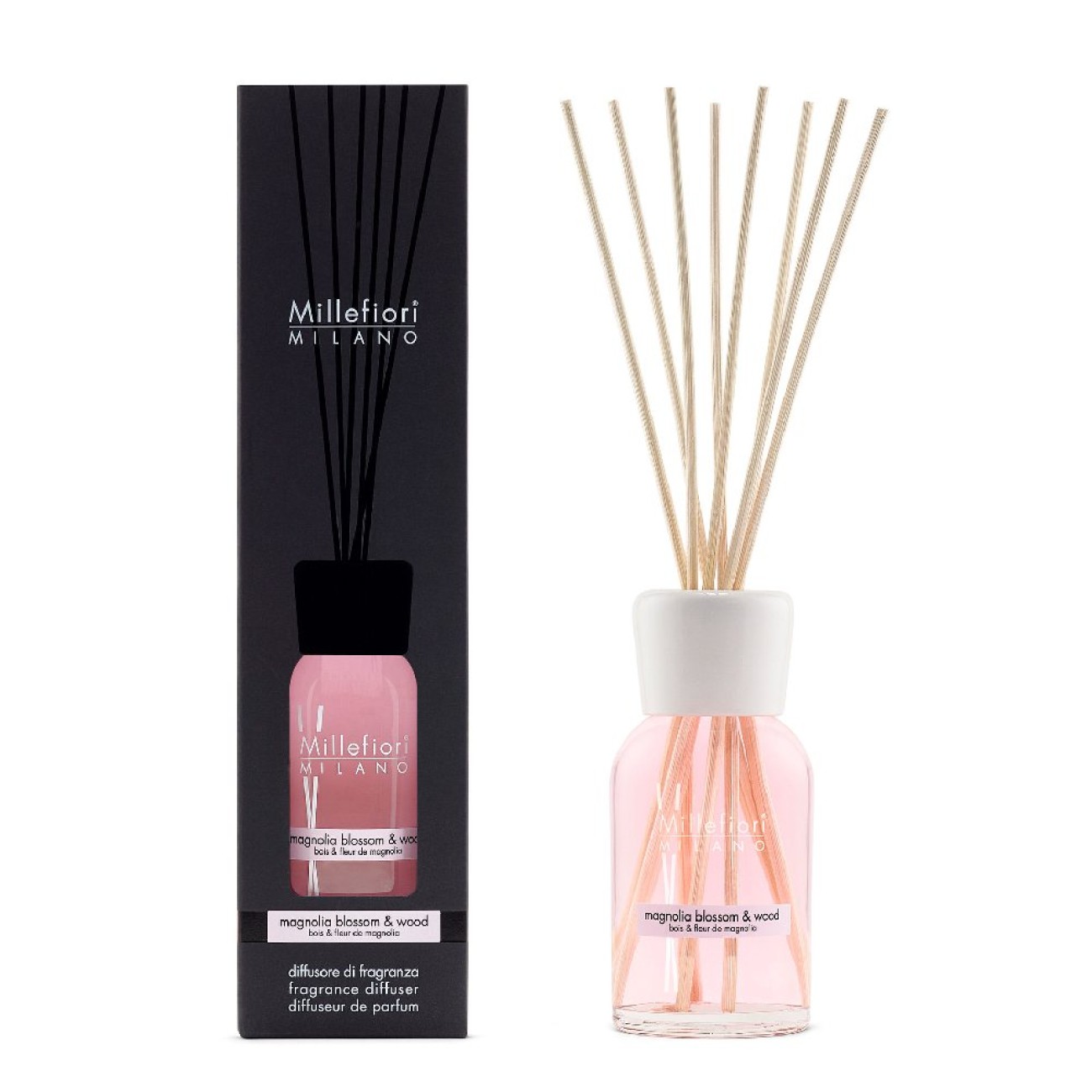 Millefiori Αρωματικά χώρου με στικς 250ml σειρά  Magnolia Blossom & Wood Milano    Αρωματικά Στικς