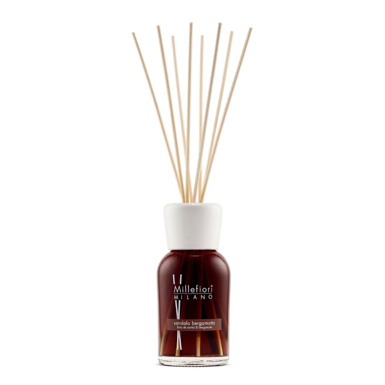 Millefiori Αρωματικά χώρου με στικς 250ml σειρά Σανδαλόξυλο και Περγαμόντο Milano    Αρωματικά Στικς