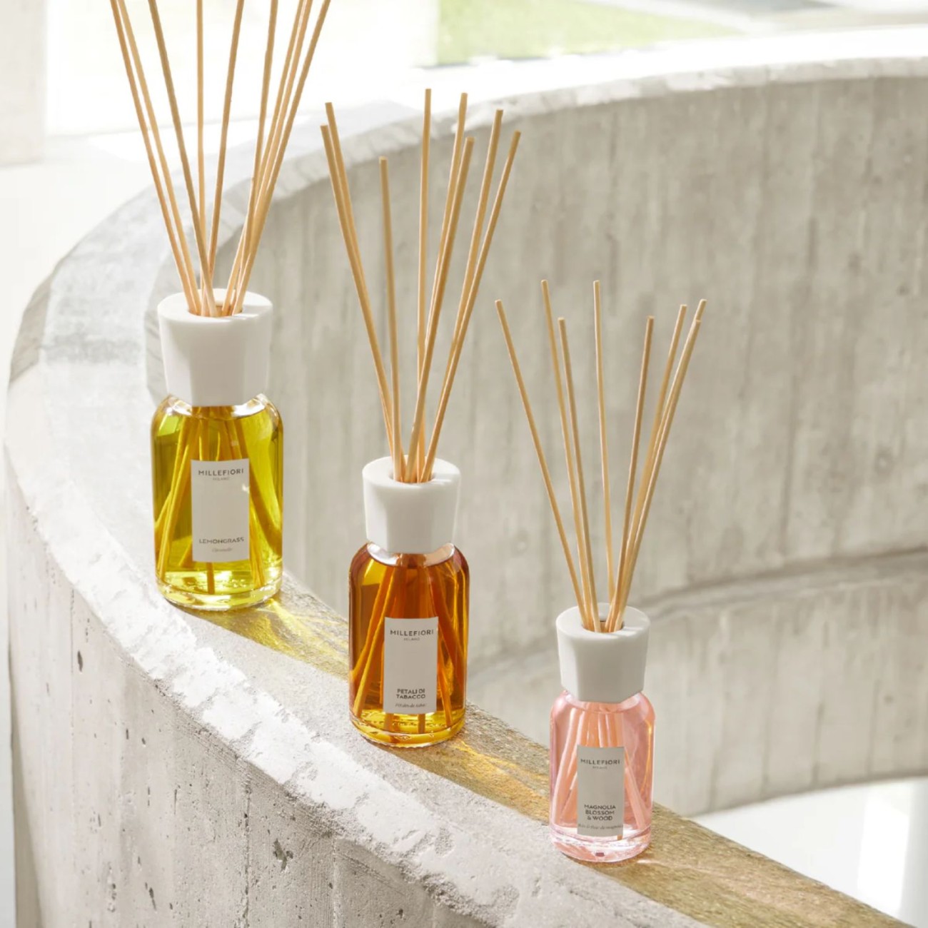 Millefiori Αρωματικά χώρου με στικς 100ml σειρά Lemon Grass Milano Αρωματικά Στικς