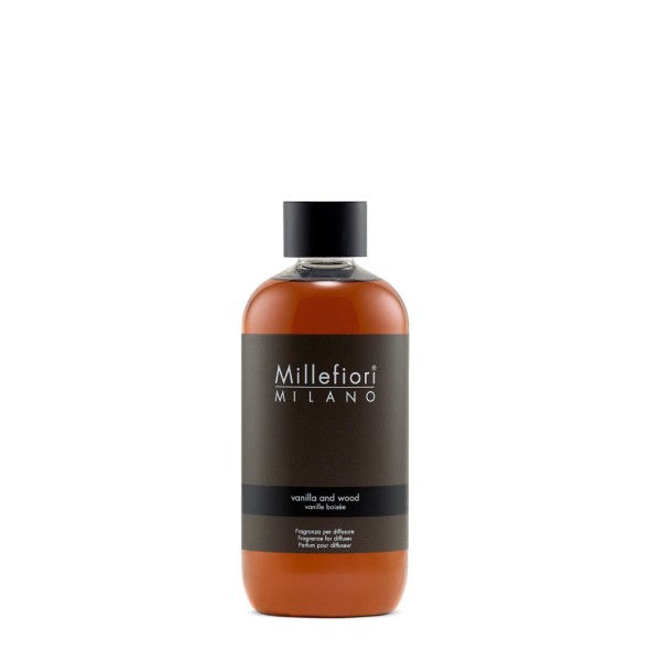 Millefiori Refill/Ανταλλακτικό Αρωματικού χώρου 250ml σειρά Βανίλια & Ξύλο Milano
