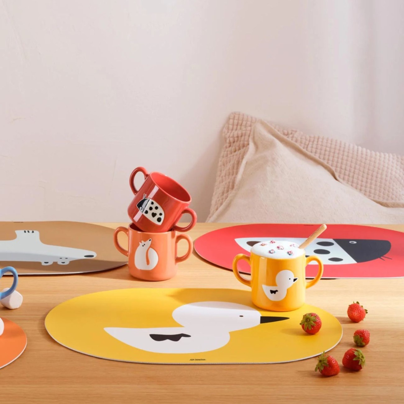 ASA Selection Σουπλά 33x46εκ. κίτρινο παπάκι σειρά Buddies Τραπεζομάντηλα/Runner/Σουπλά/Χαρτοπετσέτες