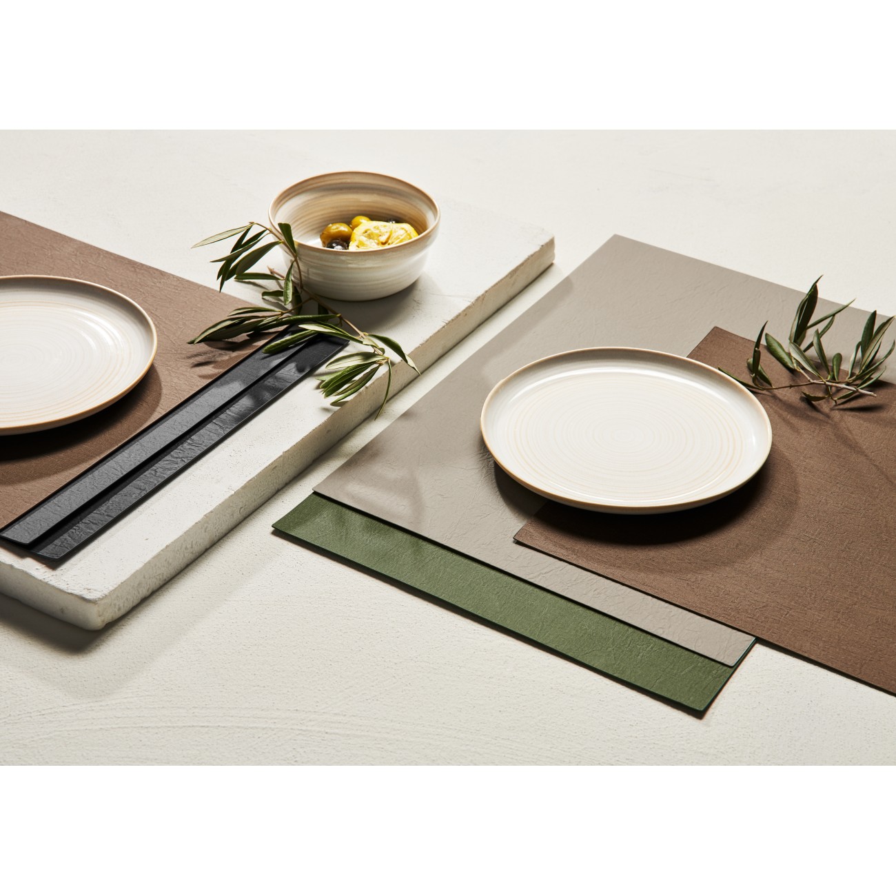 ASA Selection Σουπλά 33x46εκ γκρι σειρά Structured Optic Τραπεζομάντηλα / Runner / Σουπλά