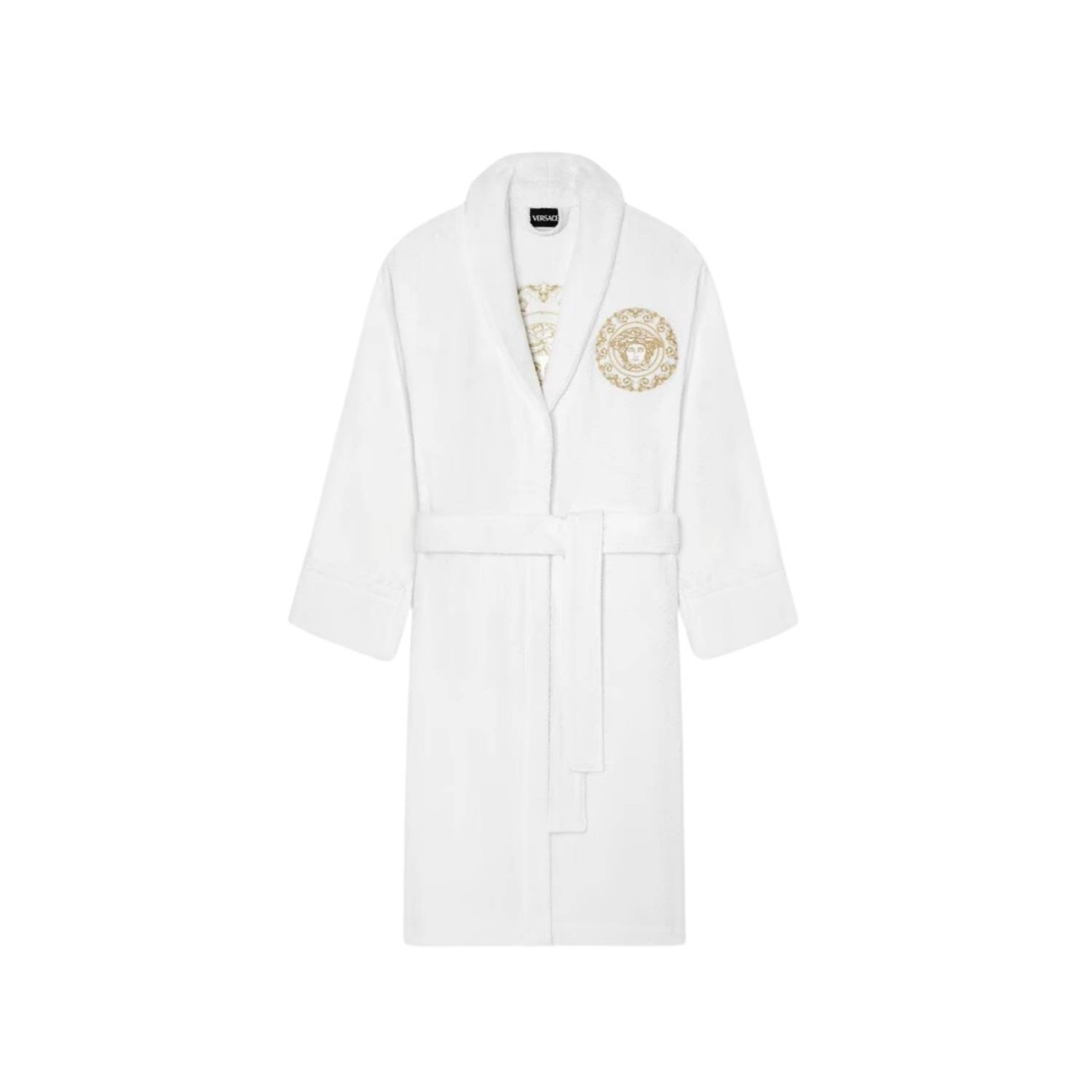 Versace Μπουρνούζι λευκό/χρυσό large σειρά Medusa Gala Μπουρνούζια