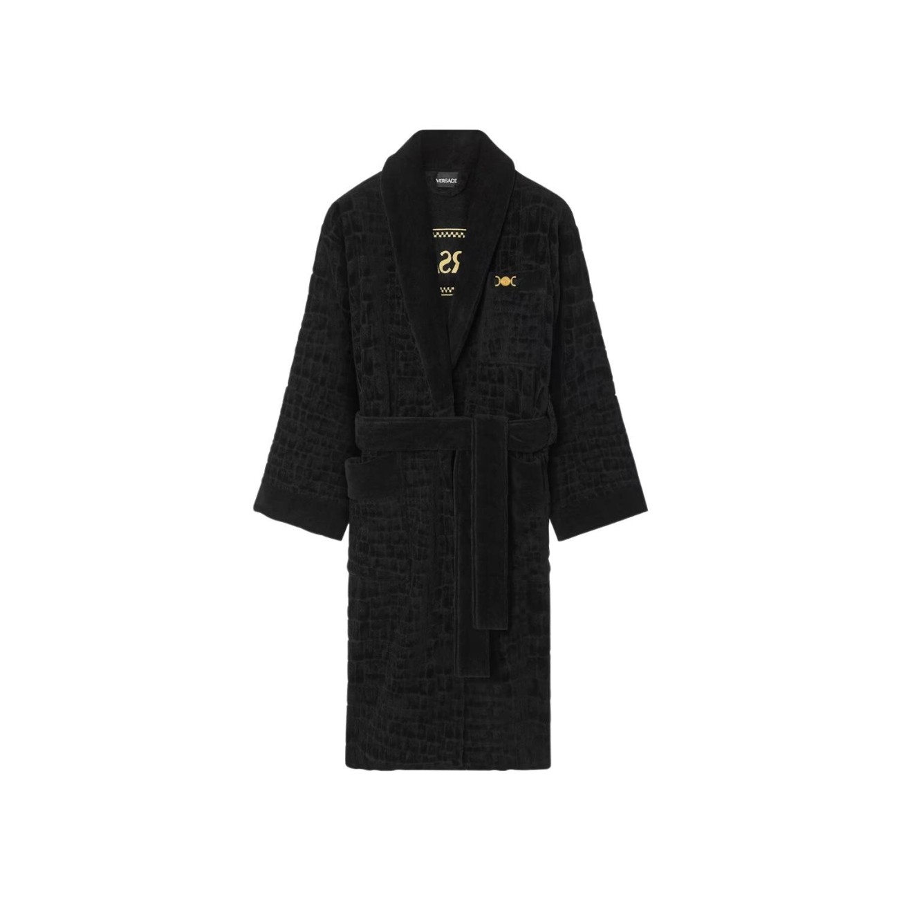 Versace Μπουρνούζι μαύρο large σειρά Μedusa 95 Μπουρνούζια
