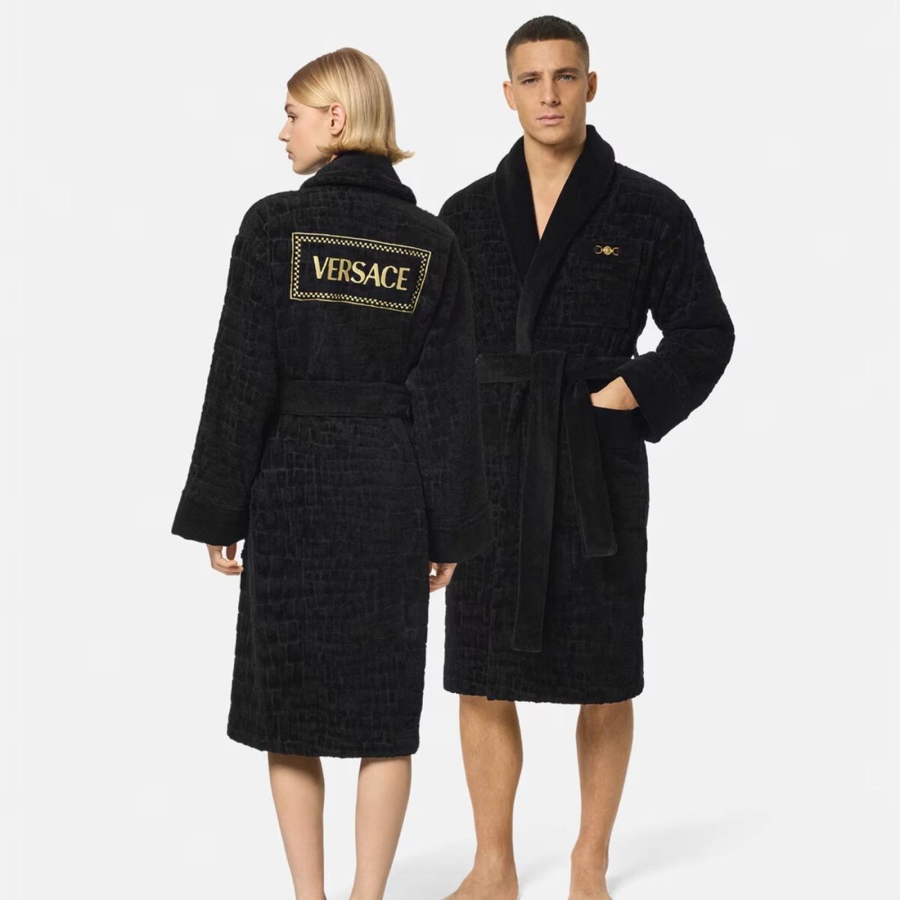 Versace Μπουρνούζι μαύρο extra large σειρά Medusa 95 Μπουρνούζια
