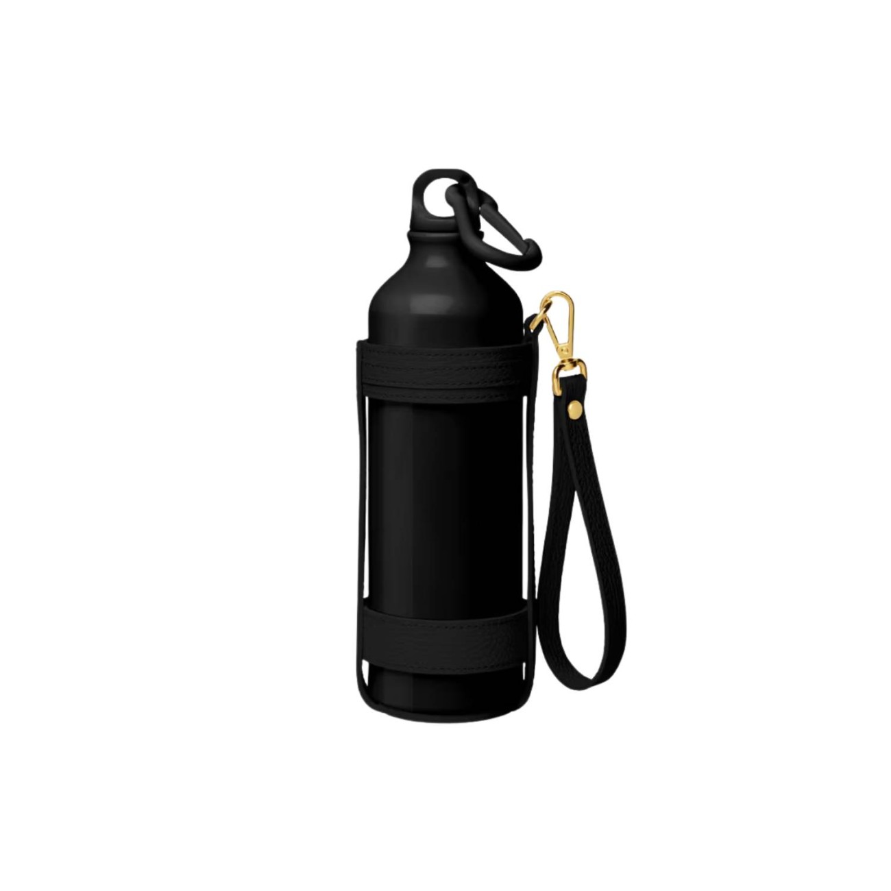 Versace Μπουκάλι θερμός 500ml & δερμάτινη θήκη μαύρο σειρά Medusa 95 by Rosenthal/Versace