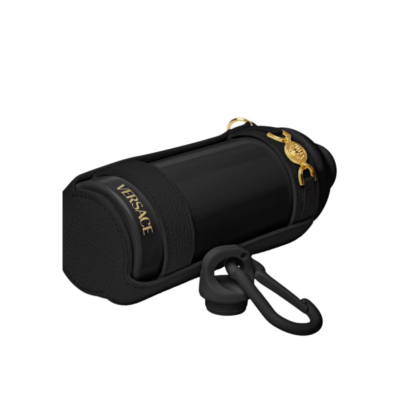 Versace Μπουκάλι θερμός 500ml & δερμάτινη θήκη μαύρο σειρά Medusa 95 by Rosenthal/Versace