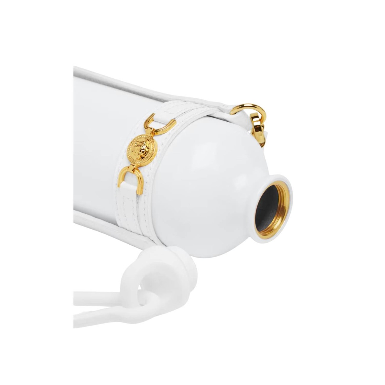 Versace Μπουκάλι θερμός 500ml & δερμάτινη θήκη λευκό σειρά Medusa 95 by Rosenthal/Versace