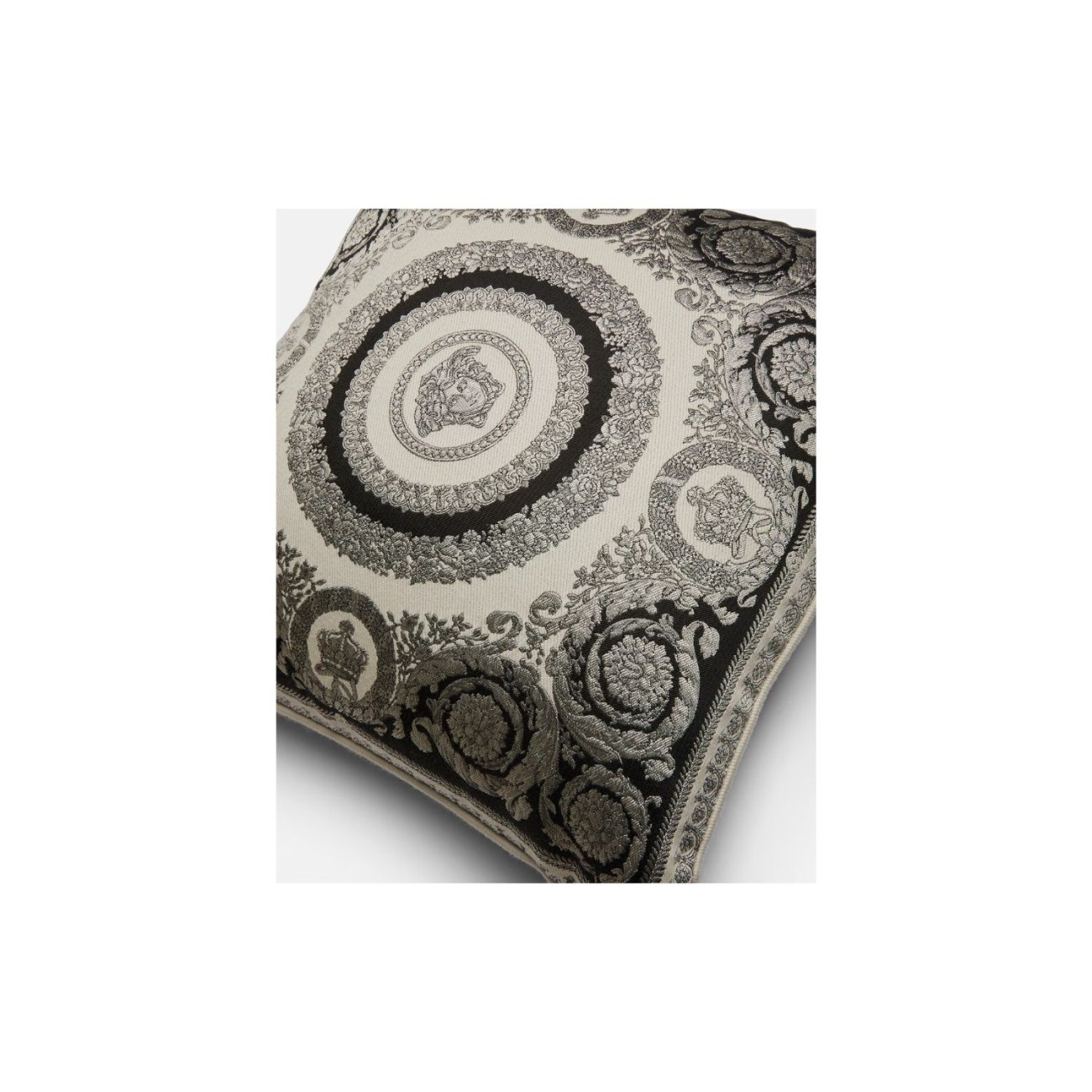 Versace Μαξιλάρι διακοσμητικό 45x45cm γκρι σειρά Crete de fleur Μαξιλάρια/Throws