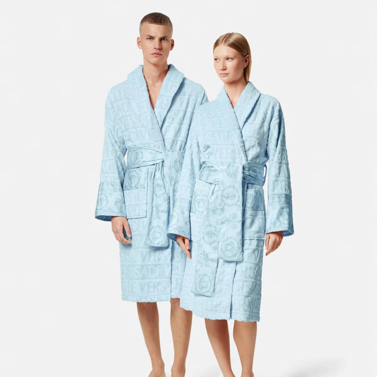 Versace Μπουρνούζι μπλε medium σειρά I Heart Baroque Μπουρνούζια