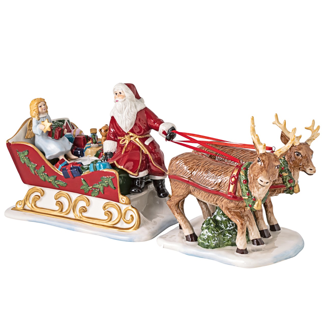Villeroy & Boch Διακοσμητικό 36Χ14Χ17cm Sleigh Nostalgia Αγ.Βασίλης με έλκηθρο σειρά Christmas Toys Χριστουγεννιάτικα