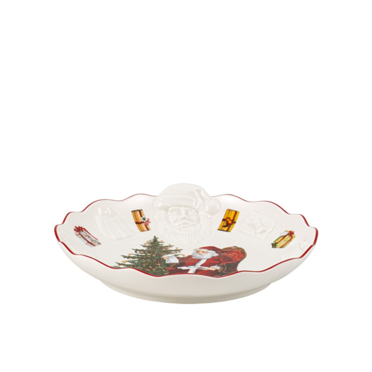 Villeroy & Boch Μπωλ μεγάλο 25 εκ. Santa Relief Wish List σειρά Toy's Fantasy Χριστουγεννιάτικα