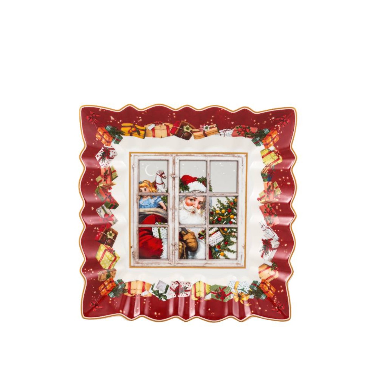 Villeroy & Boch Μπολ τετράγωνο 23Χ23 εκ. Santa σειρά Toy's Fantasy Χριστουγεννιάτικα