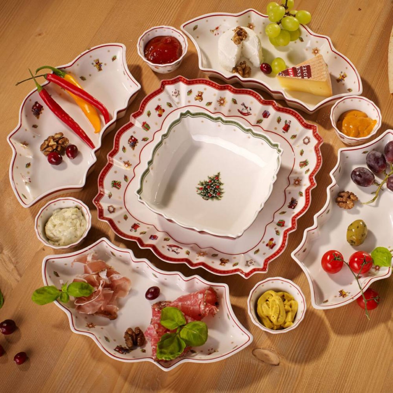 Villeroy & Boch Πιατέλλα παραλληλόγραμμη 26 X 26 εκ. σειρά Toy's Delight
 Χριστουγεννιάτικα