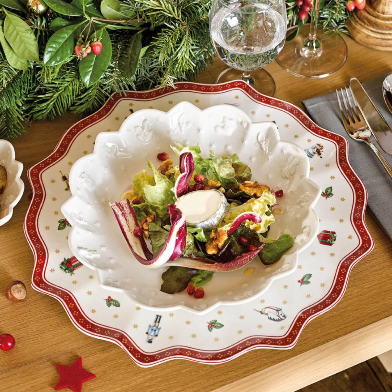 Villeroy & Boch Πιατέλα/πιάτο φαγητού 29cm σειρά Toy's Delight Χριστουγεννιάτικα
