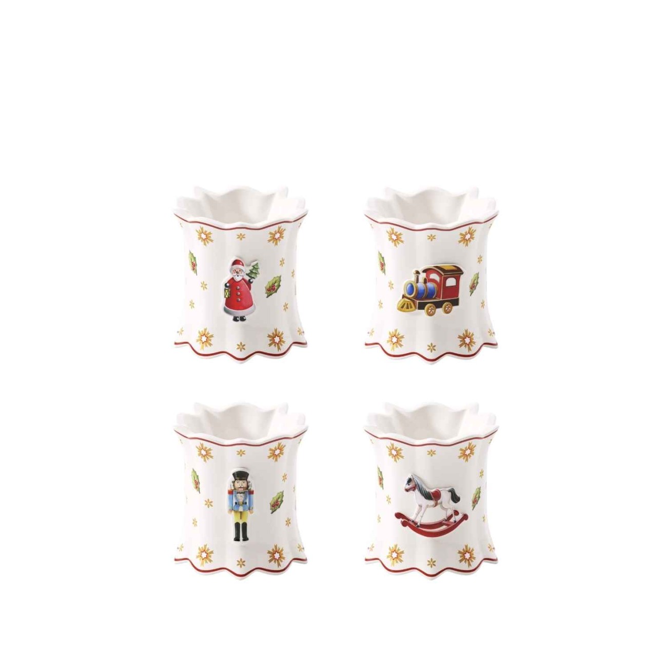 Villeroy & Boch Δαχτυλίδι πετσετών 5,5Χ5 εκ., σετ 4 τεμ. σειρά Toy's Delight Χριστουγεννιάτικα