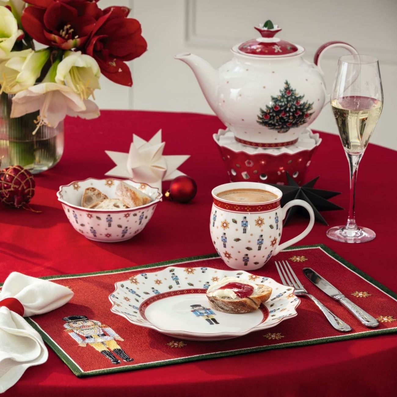 Villeroy & Boch Σετ 4 τεμ. σουπλά 32Χ48 εκ. Anniversary σειρά Toy's Delight Χριστουγεννιάτικα