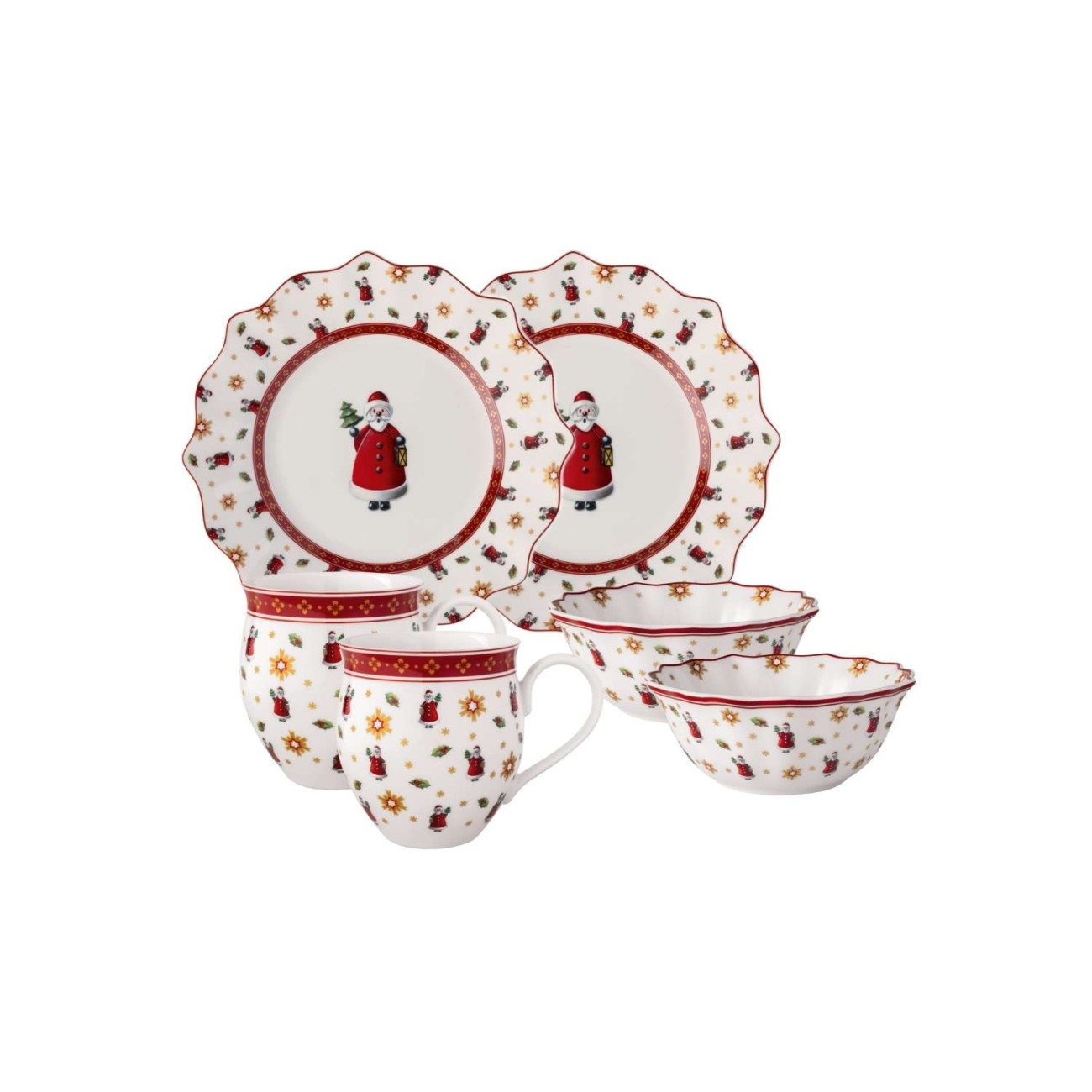 Villeroy & Boch Σετ 6 τεμ. Breakfast for Two Santa σειρά Toy's Delight Χριστουγεννιάτικα