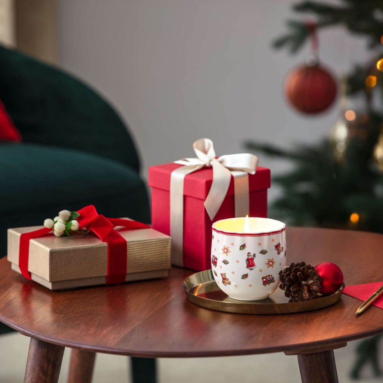 Villeroy & Boch Κερί αρωματικό 9 εκ./280ml Cinnamon σειρά Toy's Delight Χριστουγεννιάτικα