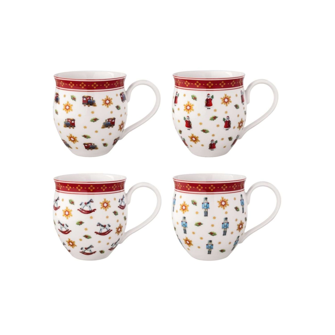 Villeroy & Boch Σετ 4 τεμ. κούπες 0,39 λτ. Anniversary σειρά Toy's Delight Χριστουγεννιάτικα